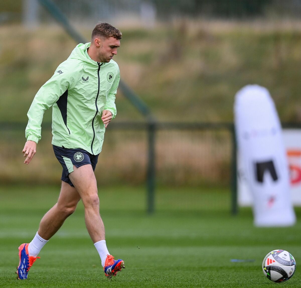 Jack Taylor during a Republic of Ireland training session at the FAI National Training Centre in Abbotstown. Pic: Stephen McCarthy/Sportsfile