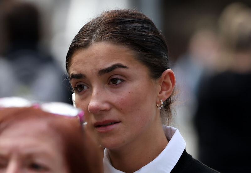 Nikita Kiely, daughter of the late Martina Kiely leaving the Dublin District Coroner's Court after the inquest into the death of her mother who suffered fatal burn injuries from a fire in her home in Limerick five years ago. Picture: Colin Keegan/Collins 