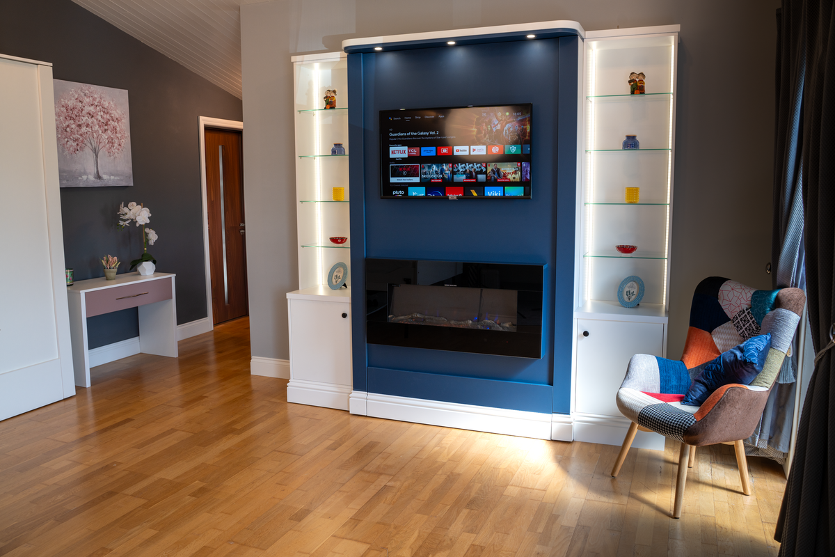 Wall beds are highly flexible and can have almost anything integrated on the back when folded up.