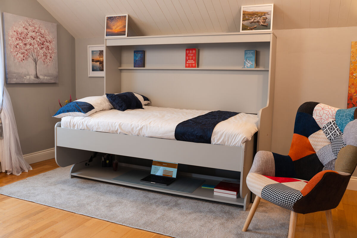 Wall beds can be oriented horizontally or vertically to suit your space, and come in all sizes from single to super king.