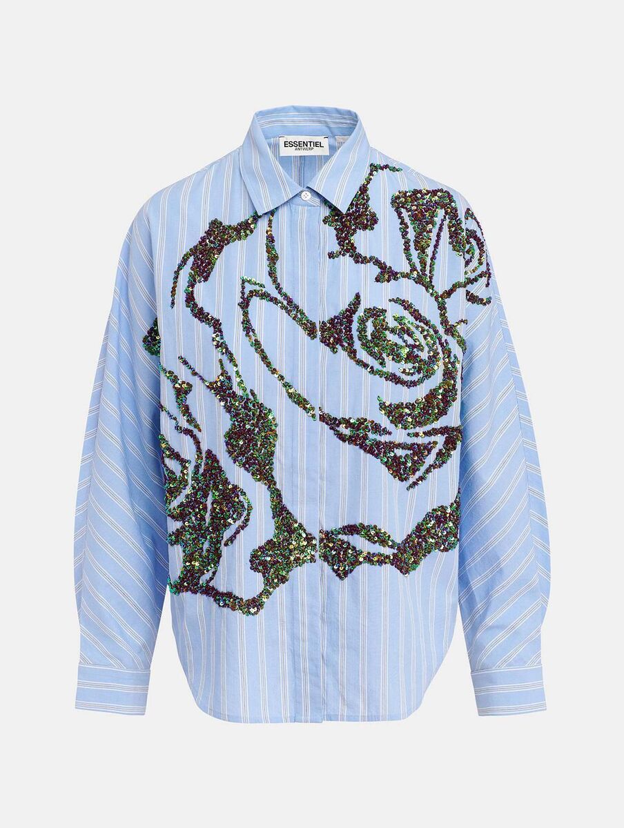 Rose print shirt, Essentiel Antwerp, €245