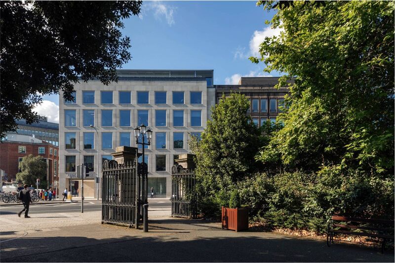 Office building at the corner of St Stephen's Green. Office building at the corner of St Stephen's Green.
