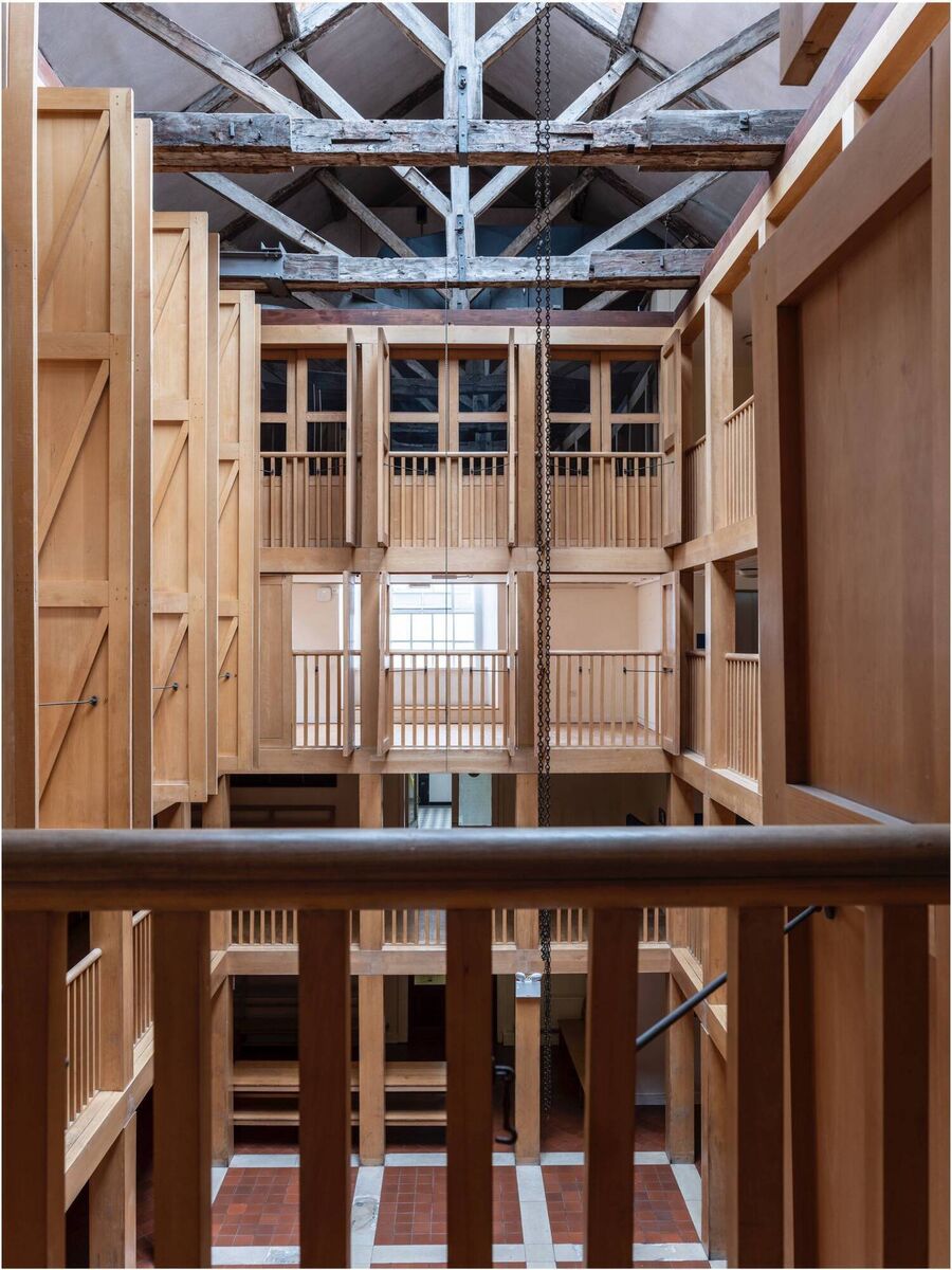 Atrium at dining hall Trinity College. Atrium at dining hall Trinity College.