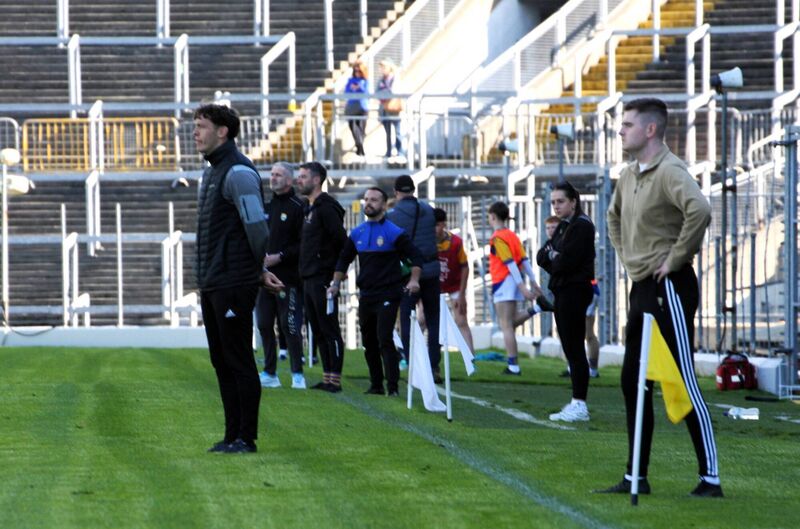 Sideline guile: St Brendan's coach David Clifford surveys the action . Sideline guile: St Brendan's coach David Clifford surveys the action .