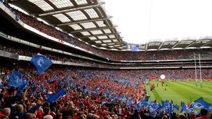 <p>Munster and Leinster fans filled Croke Park in May 2009. Pic: INPHO/James Crombie</p>