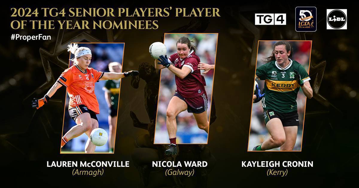 Kayleigh Cronin, Nicola Ward and Lauren McConville nominated for Player of the Year
