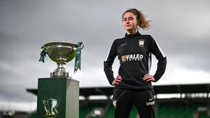<p>UP FOR THE CUP: Athlone Town's Kellie Brennan during the 2024 Sports Direct Women's FAI Cup Final media day. Photo by David Fitzgerald/Sportsfile</p>
