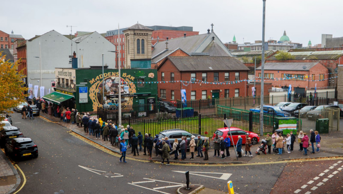 Large crowds gather to see relics of St Bernadette in Belfast