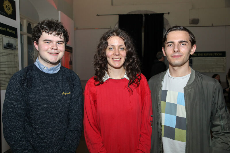 Darragh Ryan, Lucy McManus and Daniel Noonan at the launch. Picture: David Creedon Darragh Ryan, Lucy McManus and Daniel Noonan at the launch. Picture: David Creedon