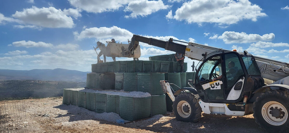 Photo issued by Irish Defence Forces of resupply operations in Irish camps in Lebanon. 