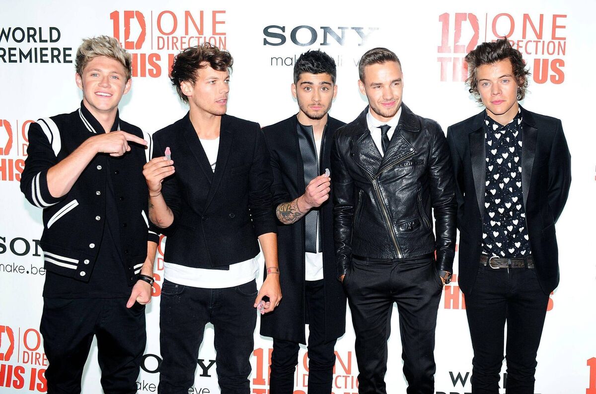 Liam Payne with his One Direction bandmates in 2013. Left to right: Niall Horan, Louis Tomlinson, Zayn Malik, Payne and Harry Styles. File picture: Ian West/PA Wire