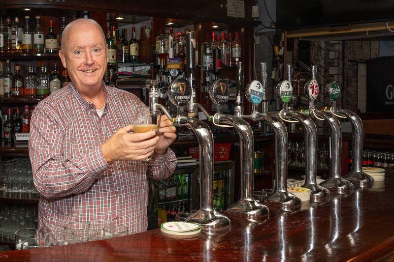 Stout service: Billy O'Driscoll has owned Longboats/Temple Inn since 1999. Picture: John Roche