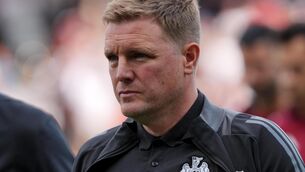 <p>Newcastle manager Eddie Howe says he was not interviewed for the England job (Jonathan Brady/PA)</p>