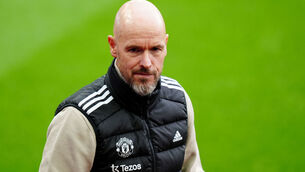 <p>Manchester United manager Erik ten Hag, who dismissed 'fairy tale' speculation about his future as the intensely-scrutinised Manchester United manager insisted he remains on the same page as the club hierarchy. Pic: Mike Egerton/PA Wire</p>