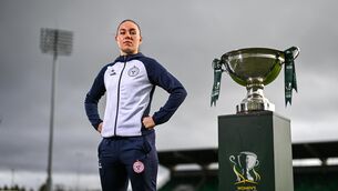 <p>WHO WANTS IT MOST: Leah Doyle during the 2024 Sports Direct Women's FAI Cup Final media day. Photo by David Fitzgerald/Sportsfile</p>