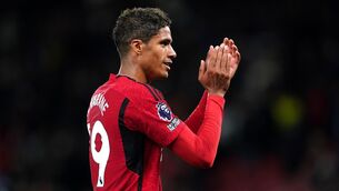 <p>ON BOARD: Raphael Varane has joined the Como board. Pic: Nick Potts/PA Wire.</p>