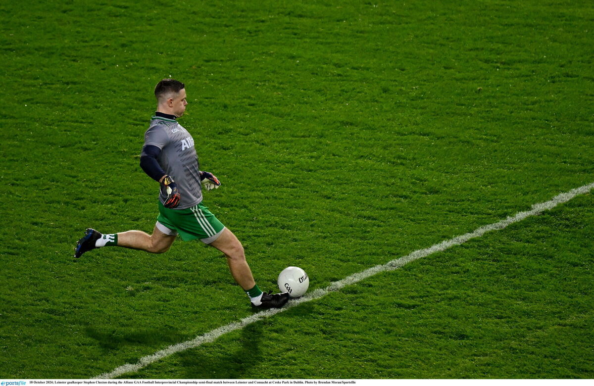 Leinster goalkeeper Stephen Cluxton during the Allianz GAA Football Interprovincial Championship semi-final match between Leinster and Connacht at Croke Park in Dublin. Photo by Brendan Moran/Sportsfile