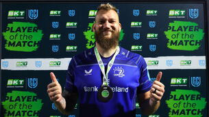 <p>BIG ADDITION: Leinster player of the match RG Snyman. Pic: James Crombie/Inpho</p>