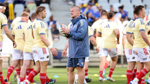 <p>ON TOUR:  Munster head coach Graham Rowntree ahead of the game. Pic: INPHO/Steve Haag Sports/EJ Langner</p>