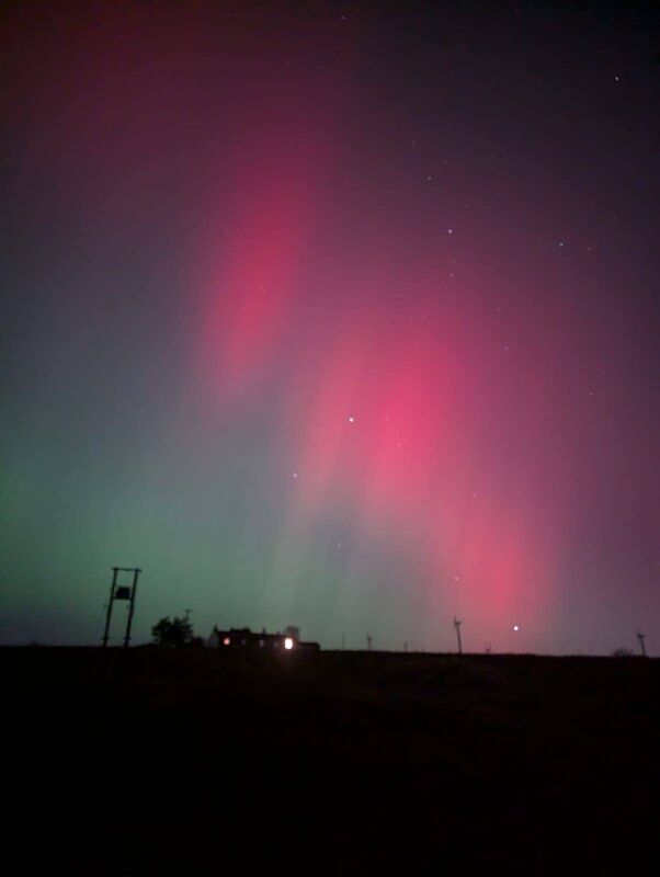 Northern lights in Westport taken by Yan Svamberg, researcher and creator of the aurora mobile app Lumyros.