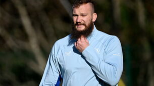 <p>BOKS OFFICE RG Snyman during Leinster rugby squad training session this week. Pic: Piaras Ó Mídheach/Sportsfile</p>
