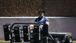 <p>COVER NEEDED: Jeremy Loughman watches on during a Munster training in Cape Town. Pic: Steve Haag Sports/Inpho</p>