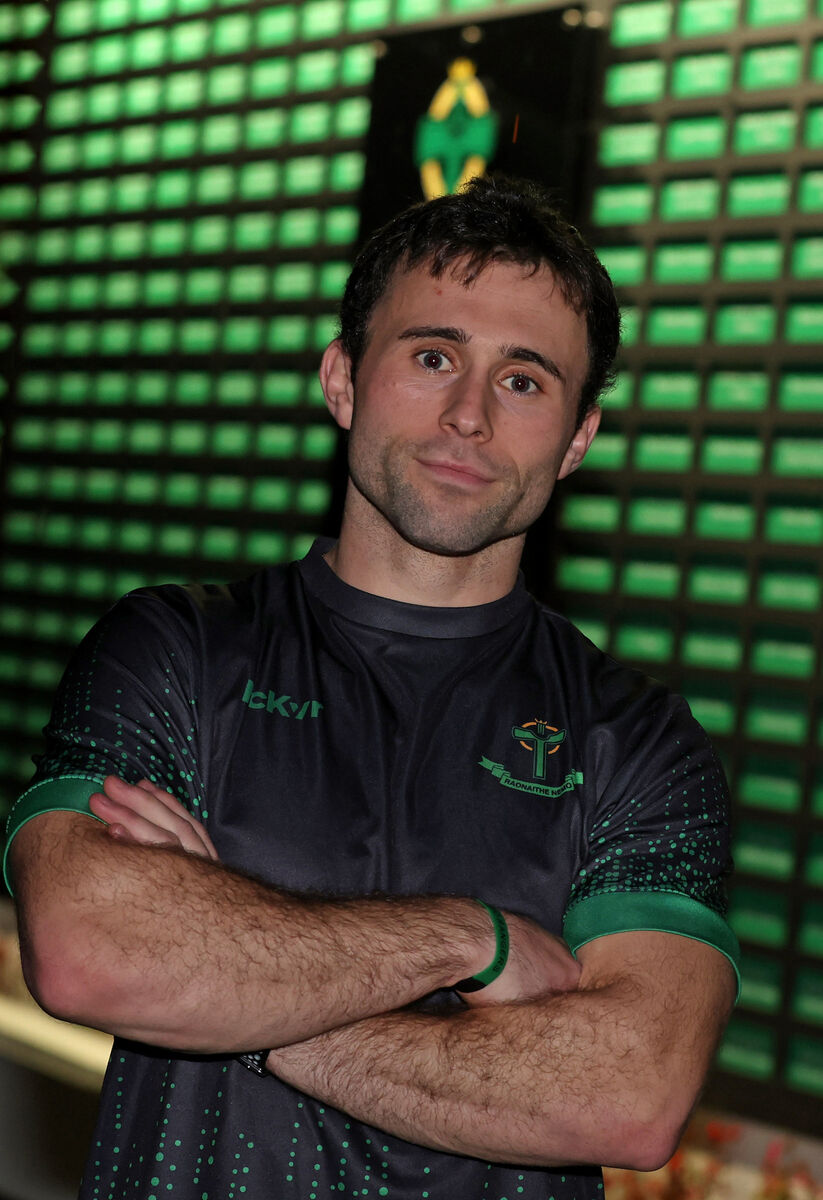 Nemo defender Stephen Cronin. Pic: Jim Coughlan.