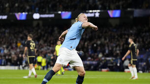 Erling Haaland produced another remarkable performance for Manchester City against Sparta Prague (Nick Potts/PA)