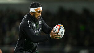 <p>CONTRACT TALKS: Reports from Midi Olympique that Toulon are targetting Bundee Aki when his contract ends with the IRFU at the end of the season. Picture: Brendan Moran/Sportsfile</p>