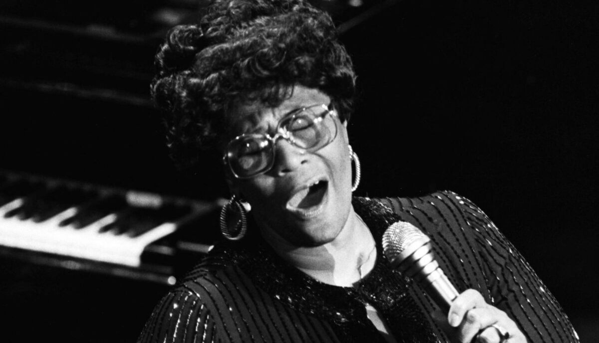 Ella Fitzgerald performing in Cork for the Cork Jazz Festival in 1980. File picture: Irish Examiner Archive Ella Fitzgerald performing in Cork for the Cork Jazz Festival in 1980. File picture: Irish Examiner Archive