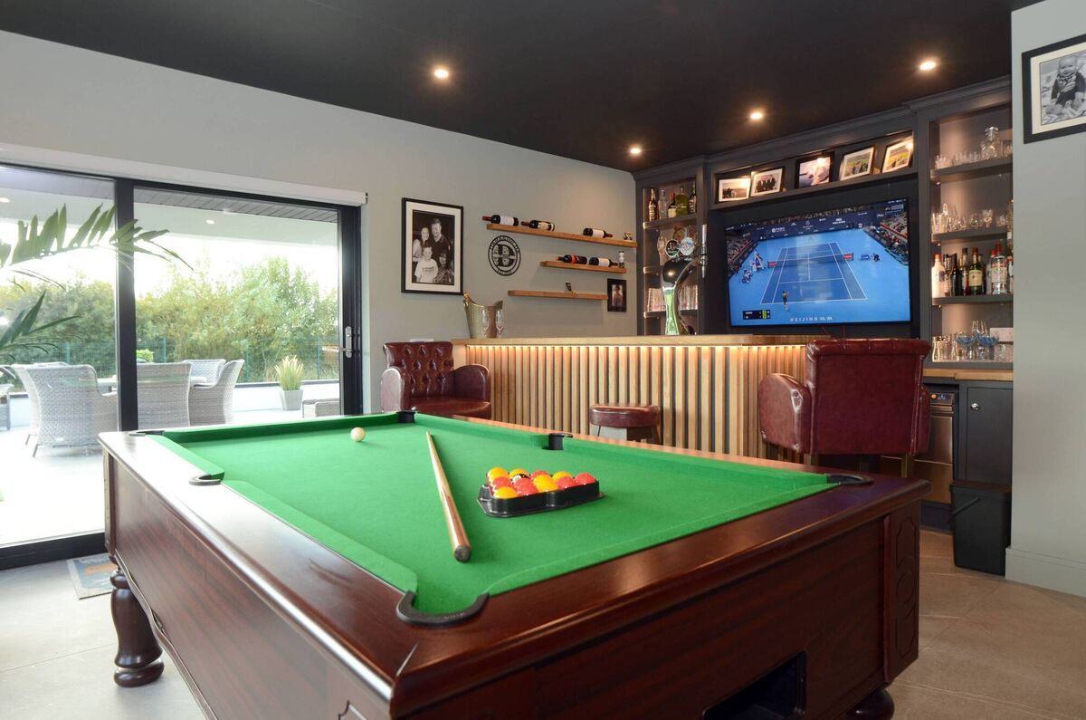 The bar area in the living space in Castlebar, Co Mayo. The bar area in the living space in Castlebar, Co Mayo.