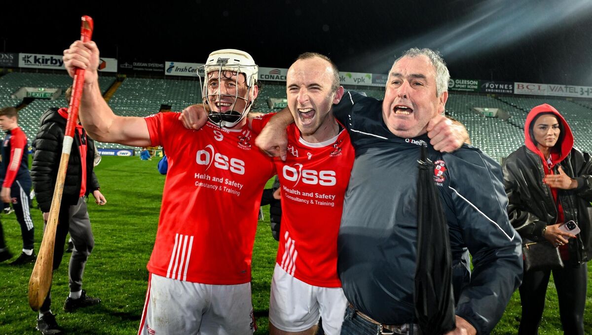 JOB DOON: Pat Ryan, Richie English of Doon and JJ Thompson celebrate after the Limerick County Senior Club Hurling Championship final match between Na Piarsaigh and Doon at TUS Gaelic Grounds in Limerick. Photo by Ray McManus/Sportsfile JOB DOON: Pat Ryan, Richie English of Doon and JJ Thompson celebrate after the Limerick County Senior Club Hurling Championship final match between Na Piarsaigh and Doon at TUS Gaelic Grounds in Limerick. Photo by Ray McManus/Sportsfile