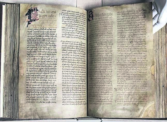 The ‘Book of Lismore’, created in the 15th century, will be analysed as part of the UCC project. Picture: Clare Keogh
The ‘Book of Lismore’, created in the 15th century, will be analysed as part of the UCC project. Picture: Clare Keogh