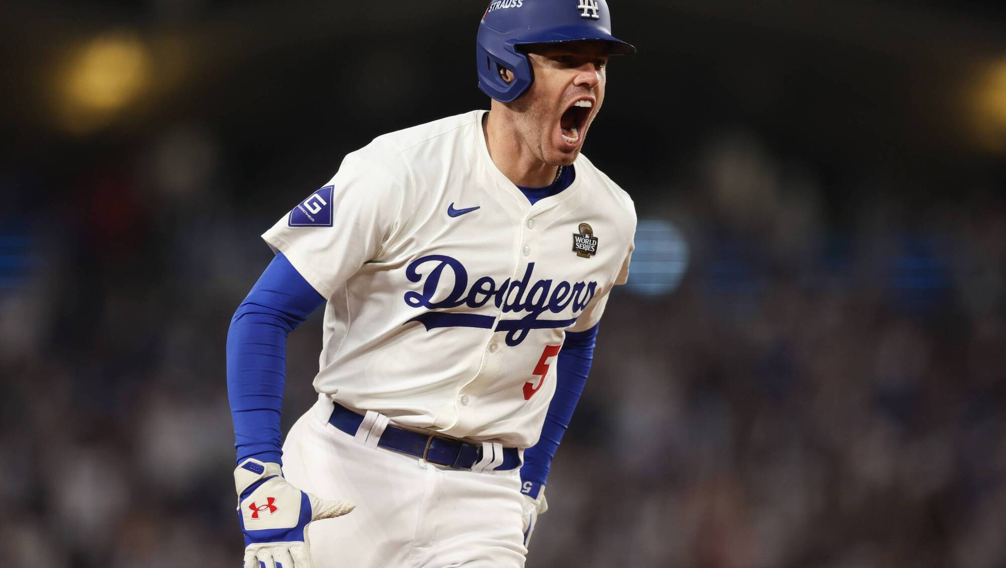 Los Angeles Dodgers hang on late to clinch third win of World Series
