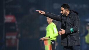 <p>NEXT MAN UP: Sporting Lisbon coach Ruben Amorim. Picture: MIGUEL RIOPA/AFP via Getty Images</p>