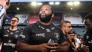 <p>PENALTY MACHINE: Ox Nche of the Springboks and Hollywoodbets Sharks. Pic: Steve Haag Sports/Darren Stewart</p>