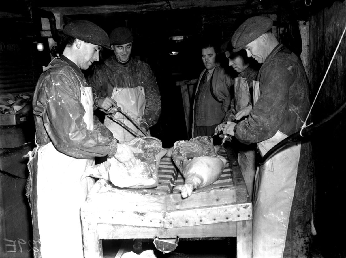 Evergreen Bacon factory in 1953