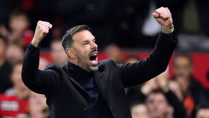 <p>GOAL TO STAY: Ruud van Nistelrooy wants to stay at Manchester United as an assistant. Picture: Nick Potts/PA</p>