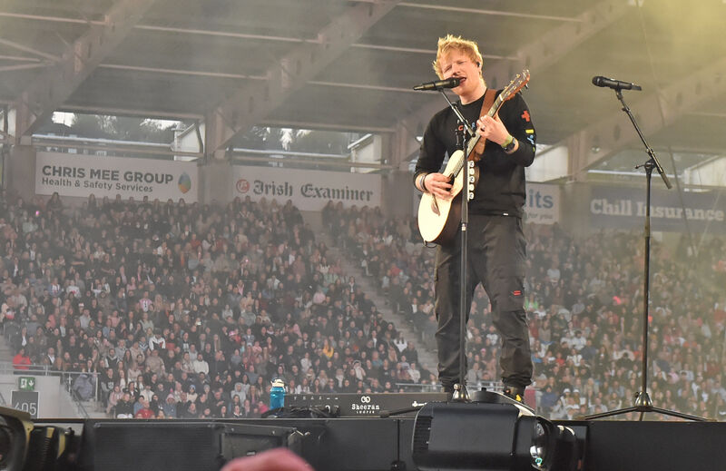Ed Sheeran on stage in Cork. Picture; Eddie O'Hare