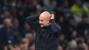 <p>Pep Guardiola has several injuries to worry about (John Walton/PA)</p>
