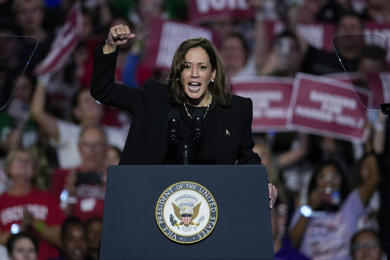 Democratic presidential nominee and vice president Kamala Harris is haunted by Joe Biden's administration and her own politics. Picture: Morry Gash/AP Photo Democratic presidential nominee and vice president Kamala Harris is haunted by Joe Biden's administration and her own politics. Picture: Morry Gash/AP Photo