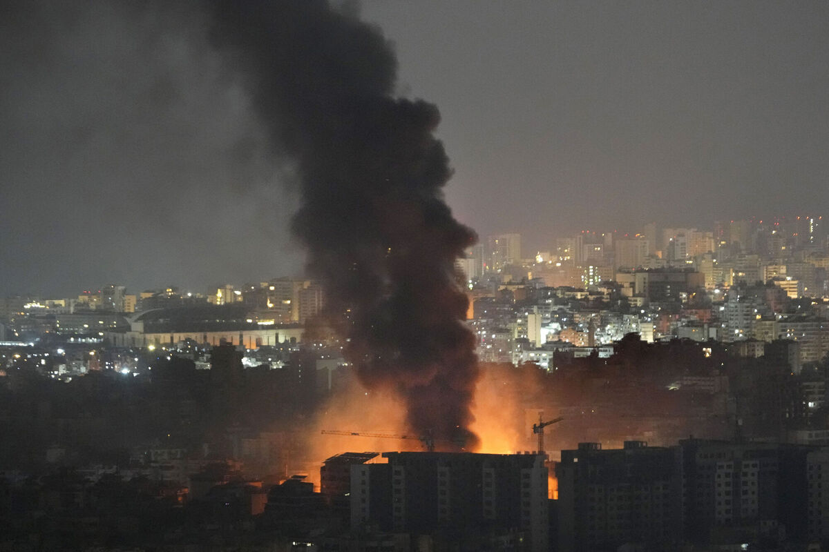 Flame and smoke rise from Israeli airstrikes on Dahiyeh, in the southern suburb of Beirut, Lebanon, early Friday, Nov. 1, 2024. (AP Photo/Hussein Malla) Flame and smoke rise from Israeli airstrikes on Dahiyeh, in the southern suburb of Beirut, Lebanon, early Friday, Nov. 1, 2024. (AP Photo/Hussein Malla)