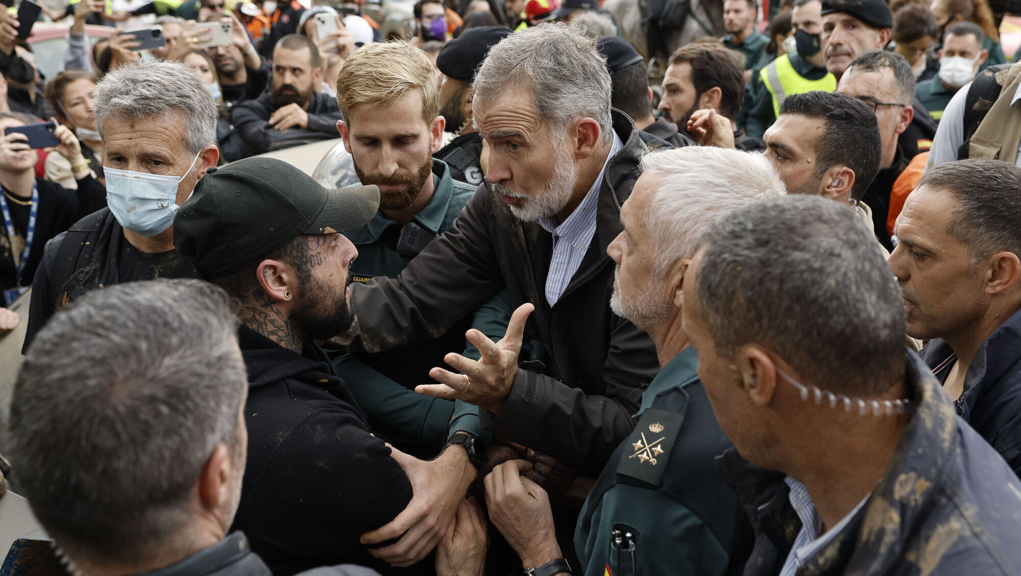 Angry flood survivors hurl mud and insults at Spain’s King Felipe VI