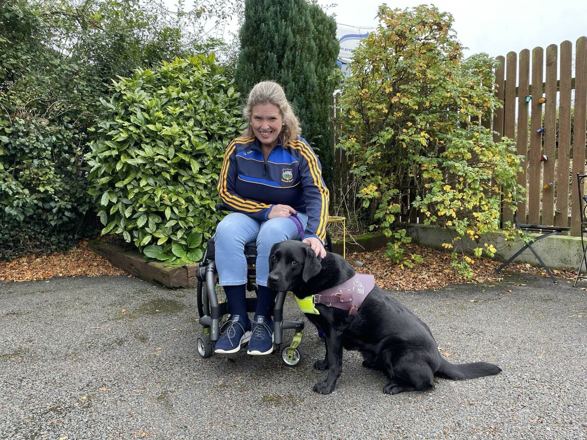 Edel Carey from Tipperary with task assistance dog Nala.
