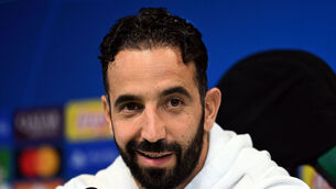 <p>Sporting Lisbon manager Ruben Amorim during a press conference at the José Alvalade Stadium, Lisbon ahead of the Portuguese side's Champions League game against Man City. Picture: Zed Jameson/PA Wire.</p>