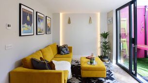 <p>Modular furniture, such as Jennifer's couch and ottoman combo, are versatile enough to come with you to your future properties. Pictures: Moya Nolan</p>