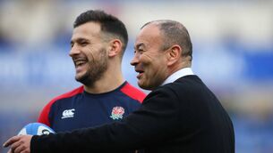 <p>England's Danny Care and head coach Eddie Jones before a 2016 Six Nations match against Italy. Picture: ©INPHO/Billy Stickland</p>