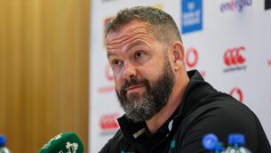<p>Head Coach Andy Farrell speaks to the press</p>