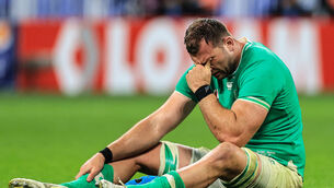 <p>STUFF OF NIGHTMARES: Ireland’s Tadhg Beirne dejected after the loss to the All Blacks. Pic: Billy Stickland/Inpho</p>
