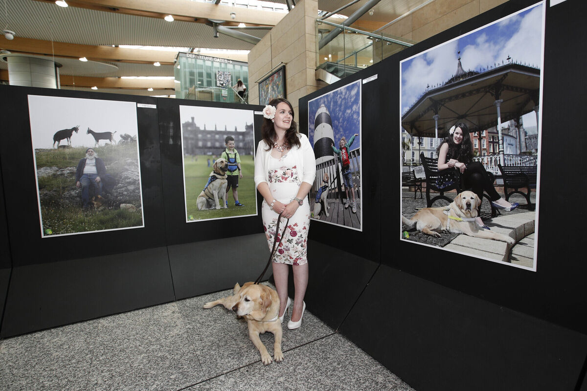 Clair Butler with her guide dog Ashay. Clair, who received Ashay as a guide dog at the age of 18, said that Ashay had the impact and legacy of any respected human figure. File picture Conor McCabe Photography